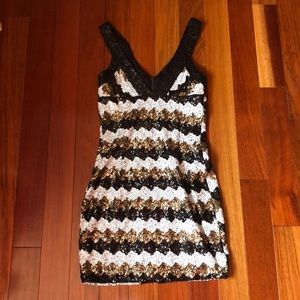 Sequin sparkly mini dress
